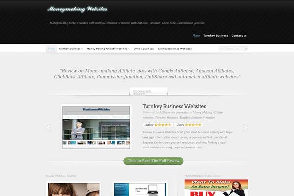 InReview theme site design template sample