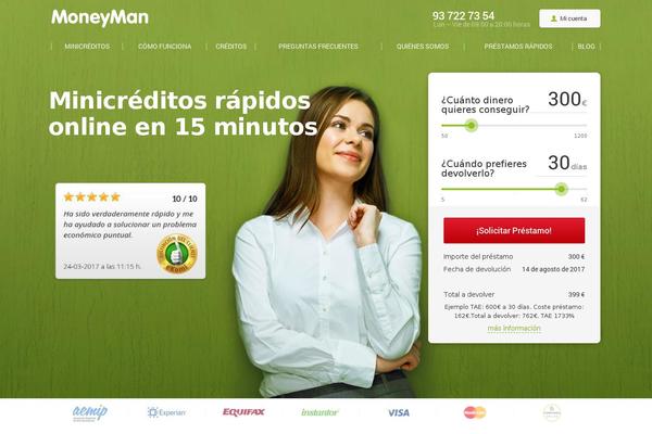 moneyman.es site used Moneyman