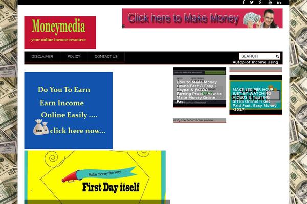 ProfitMag theme site design template sample