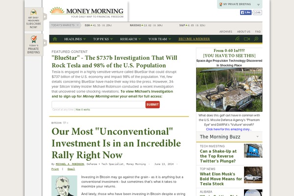moneymorning.com site used Moneymorning