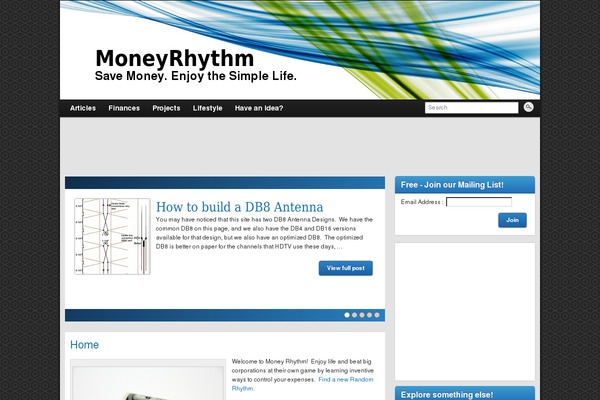 moneyrhythm.com site used Customizr