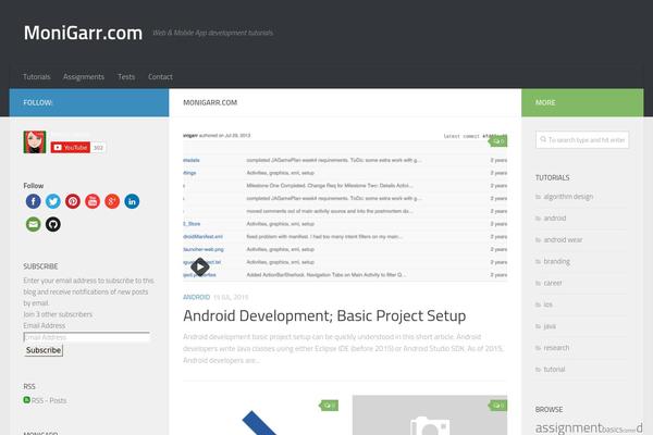 WordPress website example screenshot