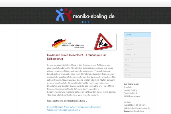monika-ebeling.de site used Genderfight