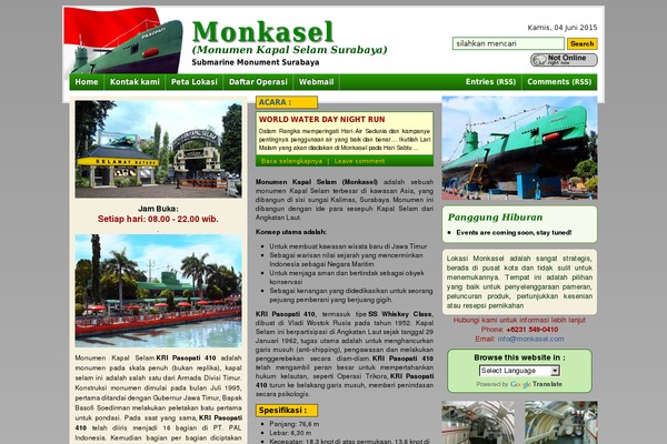 monkasel.com site used Wordpress_magazine