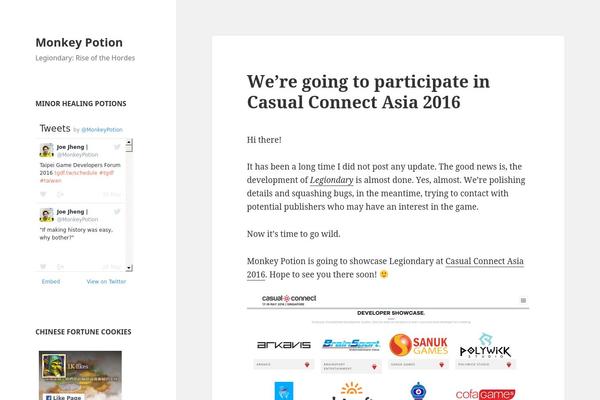 Twenty Fifteen theme site design template sample