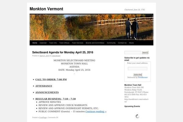monktonvt.com site used Twentyten-mod