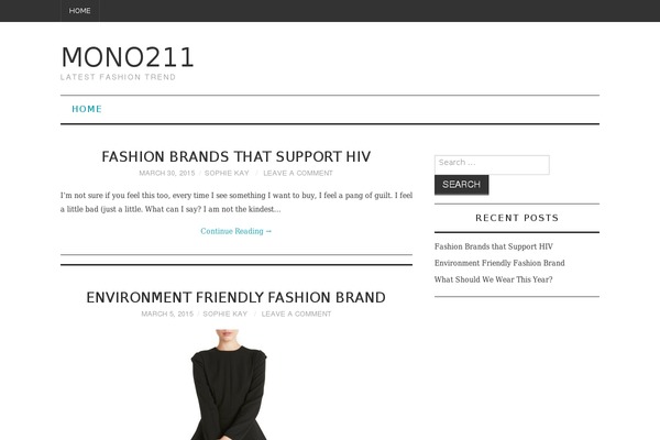 Fashionistas theme site design template sample