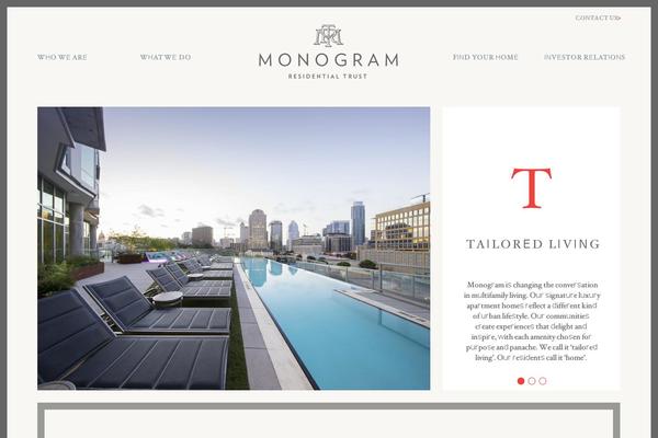 monogram theme websites examples