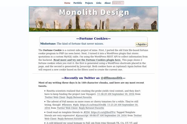 monolithdesign.com site used Monolith-2015
