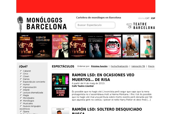 monologosbarcelona.net site used Teatrebarcelona