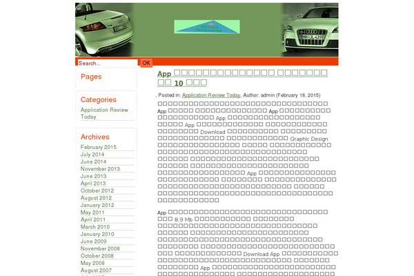 YB-Auto theme site design template sample