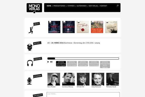 Mono theme site design template sample