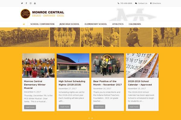 Total theme site design template sample