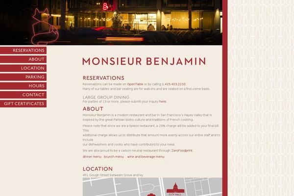 monsieurbenjamin.com site used Monsieur-benjamin