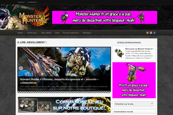 monster-hunter.fr site used Monster-hunter-fr