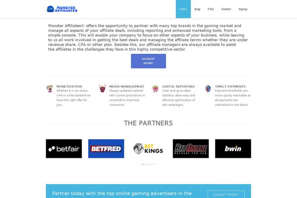 monsteraffiliates.com site used Creativo