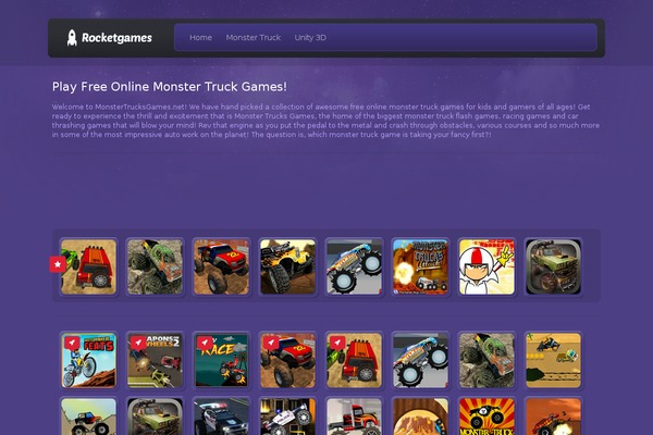 monstertrucksgames.net site used Rocketgames