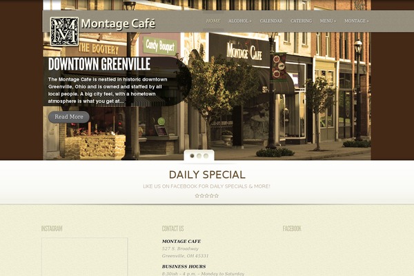 montagecafe.com site used Restaurant and Cafe