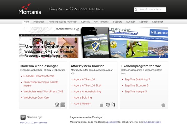 montania.se site used Montania.se-html5