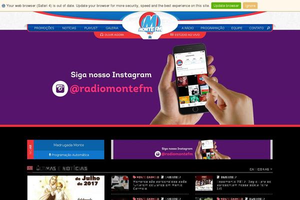 montefm.com.br site used Monte-fm