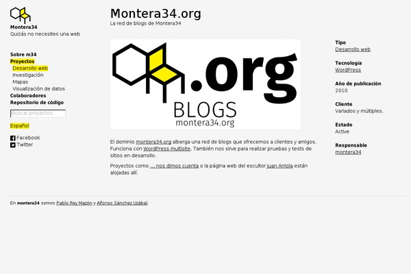 WordPress website example screenshot