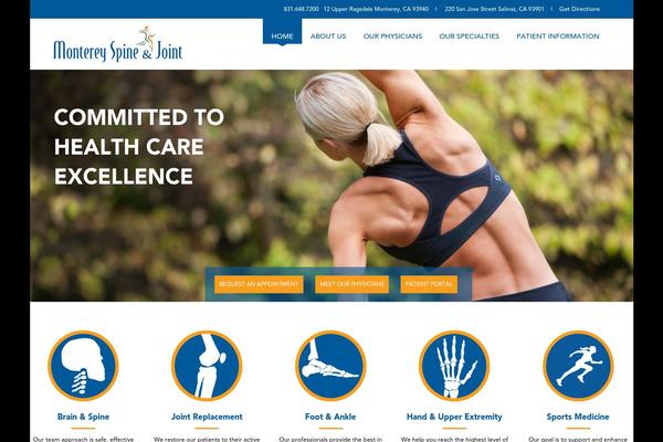 montereyspineandjoint.com site used Wecare