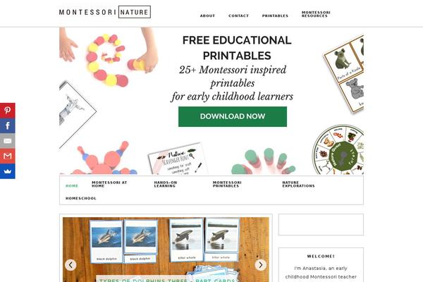 montessorinature.com site used Montessori-nature