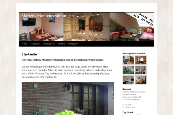 WordPress website example screenshot
