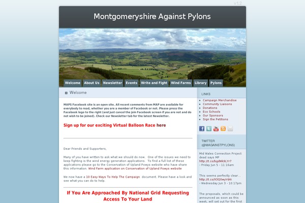 montgomeryshireagainstpylons.org site used Ocean-mist