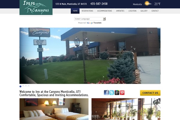 monticellocanyonlandsinn.com site used Deliverysuccess