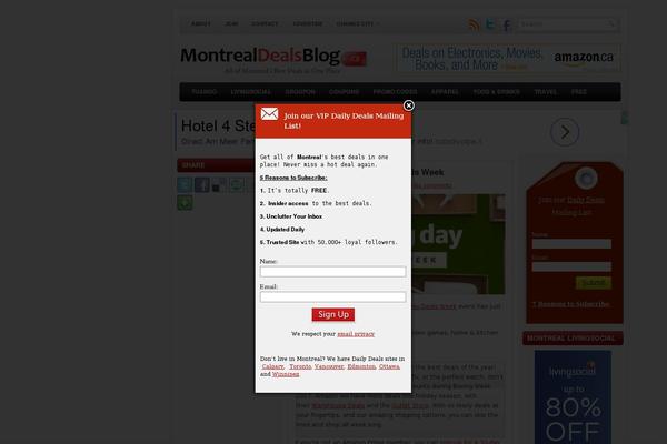 montrealdealsblog.ca site used Modeled