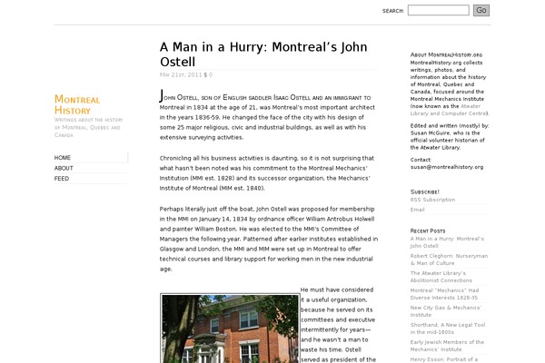 montrealhistory.org site used Oulipo