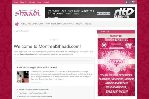 montrealshaadi.com site used Montrealshaadi