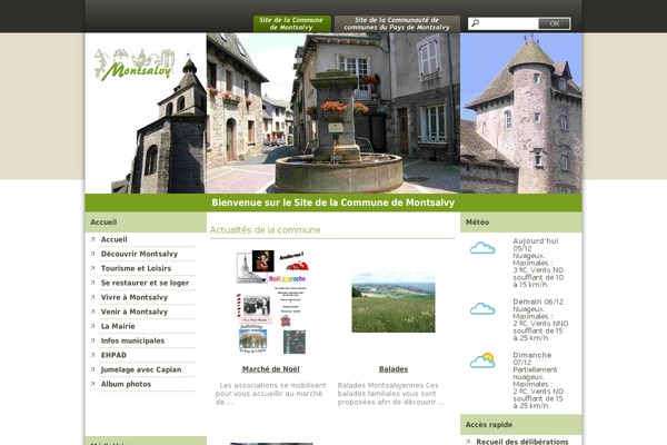 montsalvy.fr site used Montsalvy