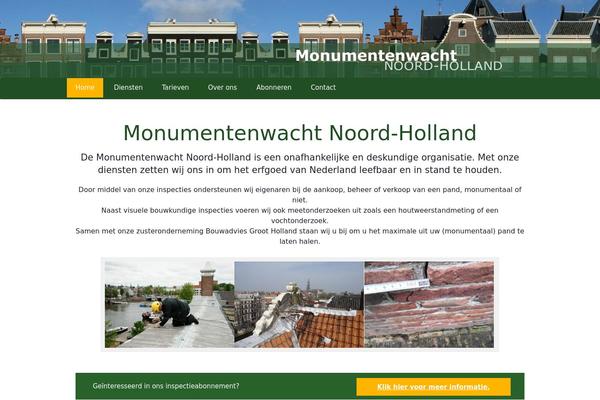 monumentenwachtnoordholland.nl site used Monumentenwacht
