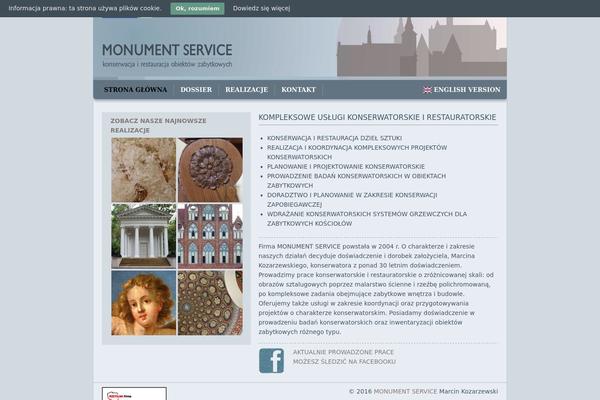 monumentservice.pl site used Monumentservice