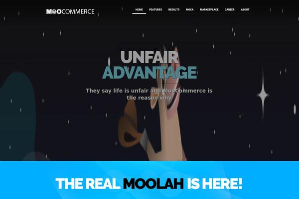 moocommerce.com site used Moo