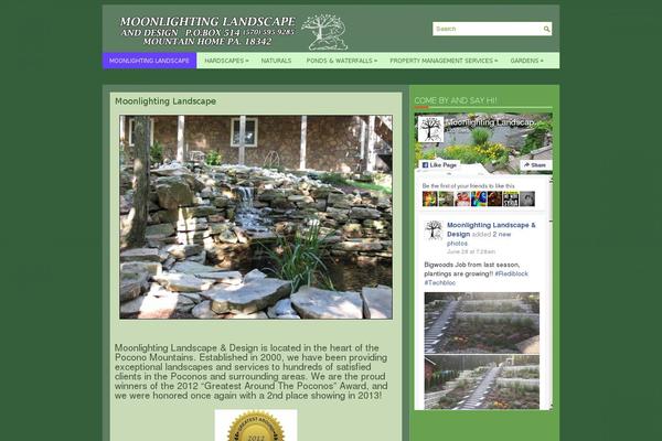 Landscaping theme site design template sample