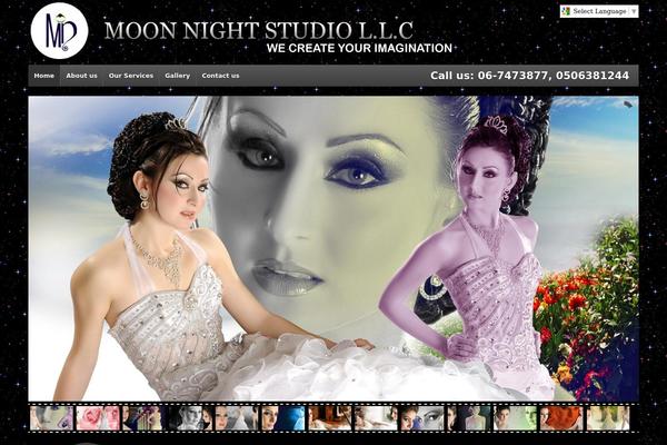 Moon theme site design template sample