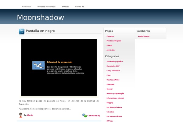 WordPress website example screenshot