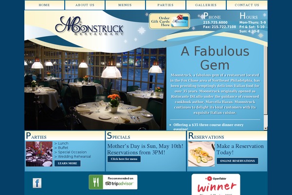 moonstruckrestaurant.com site used Moonstruck