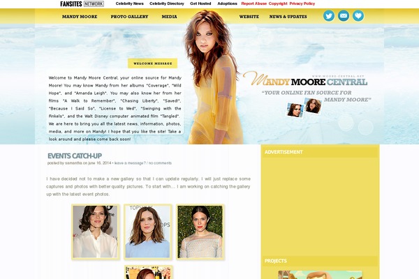 Mandy theme site design template sample