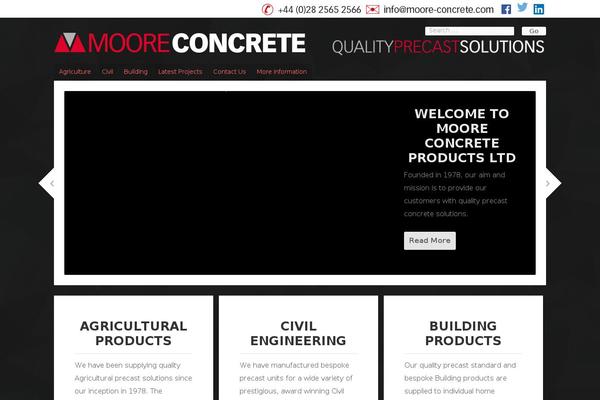moore-concrete.com site used Organic_bold