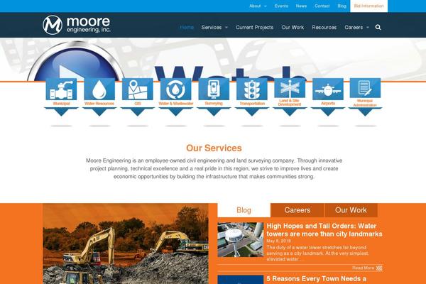 Moore theme site design template sample