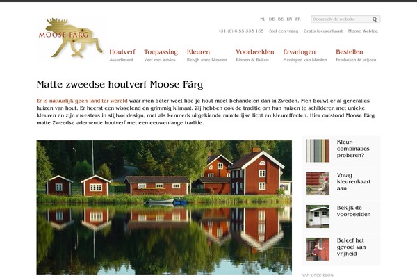 moosefarg.nl site used Moosefarg