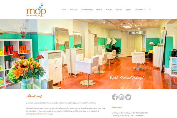 Total theme site design template sample