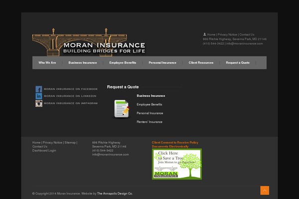 WordPress website example screenshot