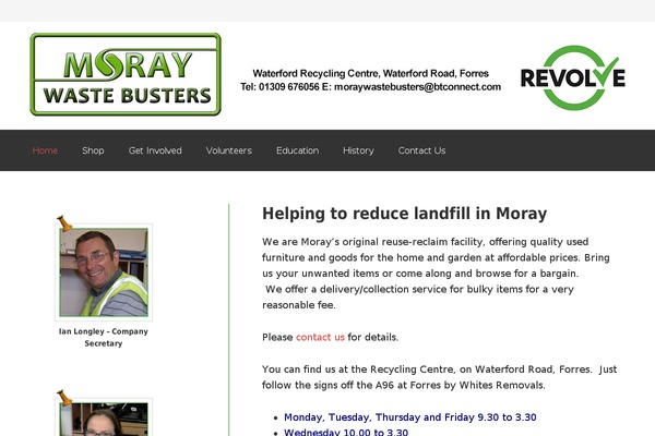 moraywastebusters.org site used Bg-mobile-first