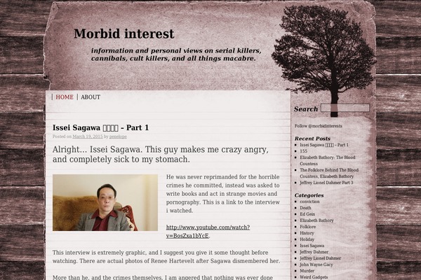 morbidinterest.com site used Rustic
