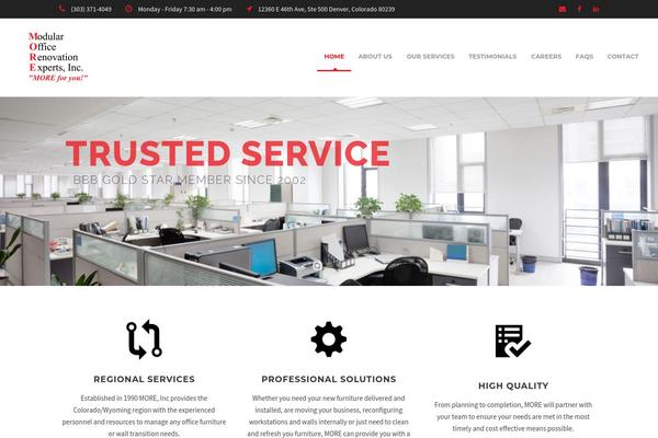 WordPress website example screenshot